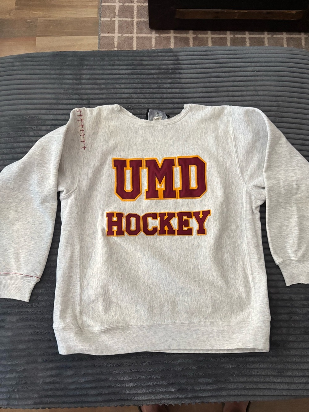 UMD Hockey Gray Crewneck Sweatshirt